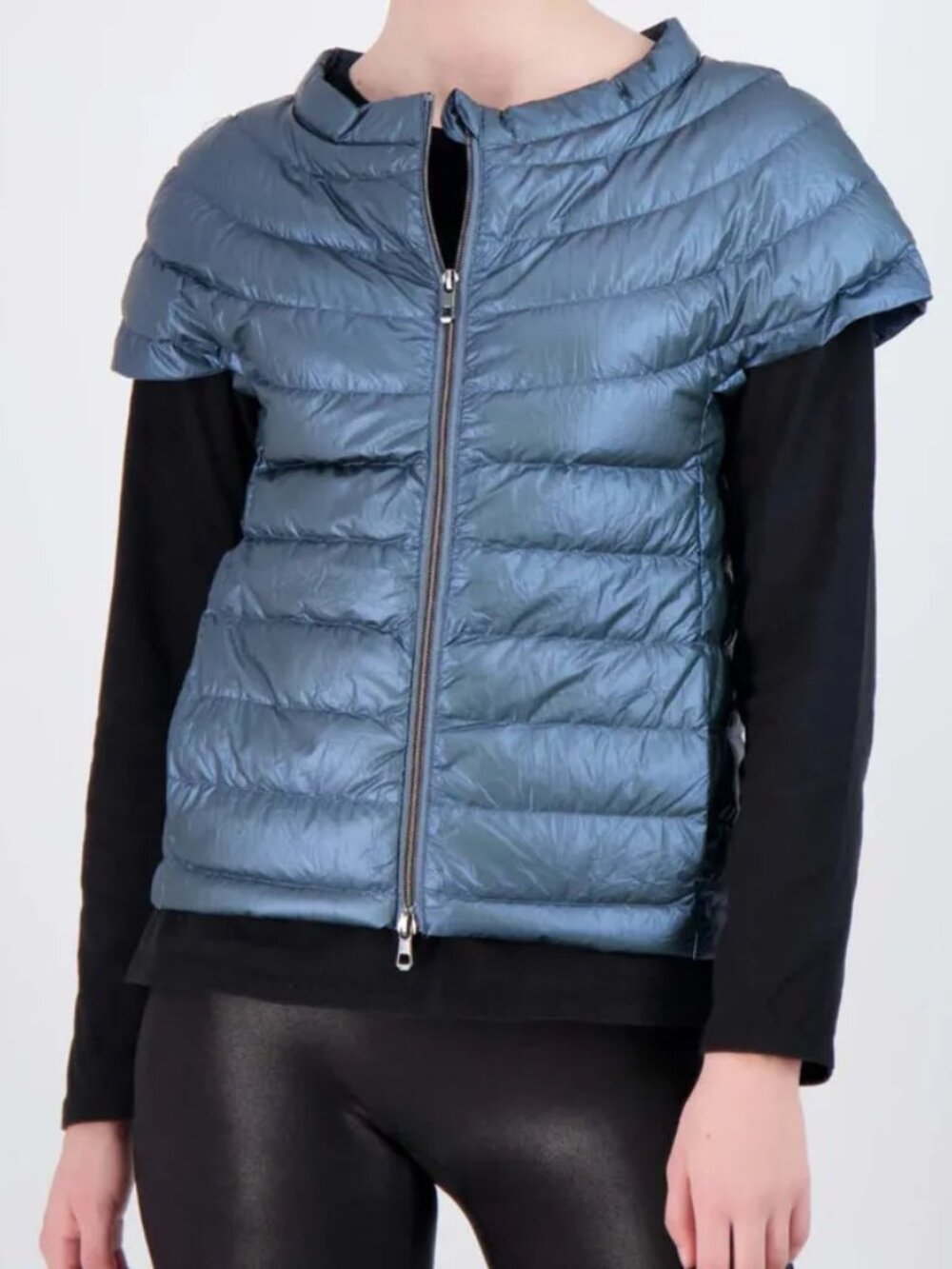 Womens Cotes of London St Ives vest - Medium - Metallic Turquoise